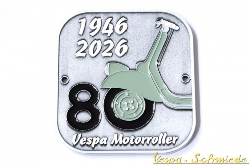 Plakette 80 Jahre silber 1